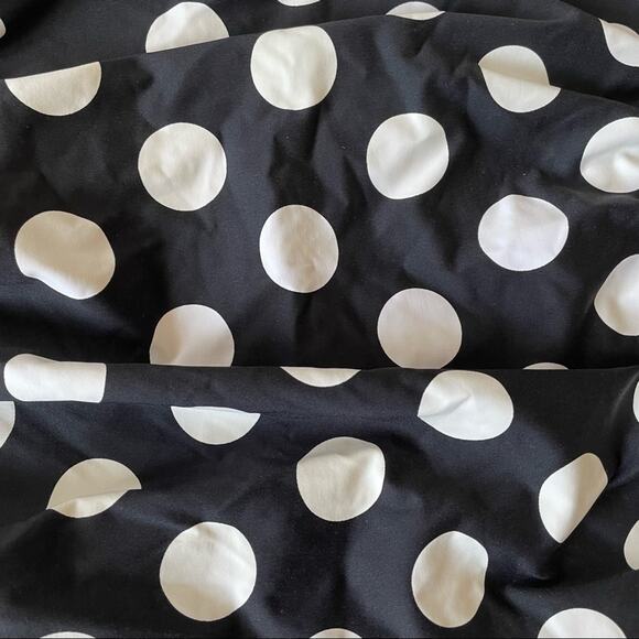 La Blanca Strapless Tankini Polka Dot Soft Cups Black White 8 EUC - Picture 7 of 8